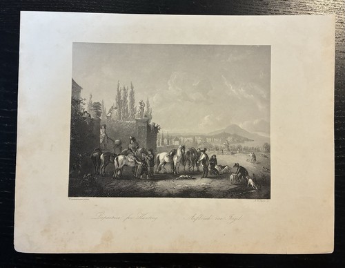 1850 departure for hunting - for,