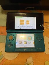Nintendo 3DS - Aqua Blue - Sistema Palmare Con 15 Giochi Inclusi E Base