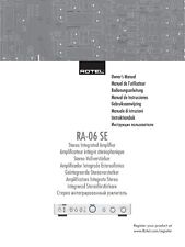 Manuale di istruzioni Operating Instructions per Rotel RA-06SE 