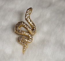 anello serpente Placcato D'oro