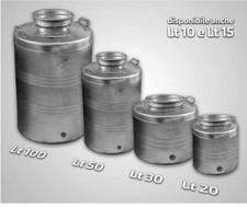 FUSTO100 FUSTO ACCIAIO INOX LT