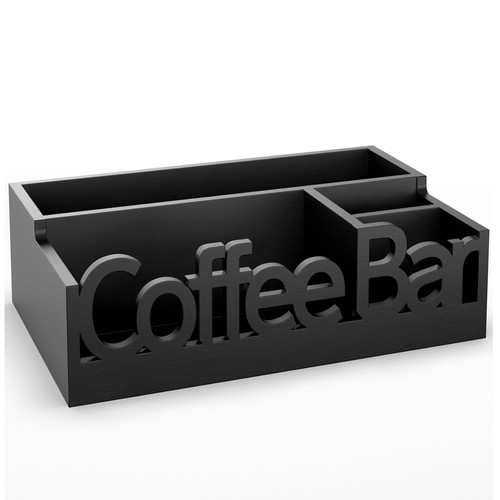Coffee bar organizer - bar, for