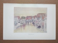 Edam, Holland - Antique Print