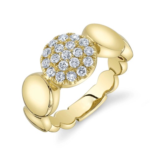 14k oro giallo diamante - 14k,