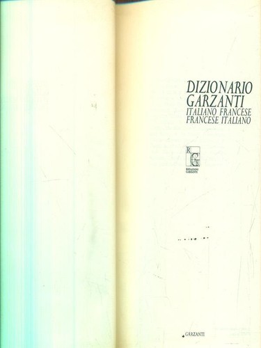 Dizionario garzanti - dizionario,