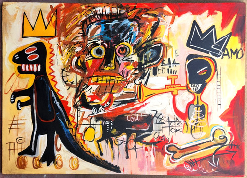 Jean michel basquiat - michel, 28x20