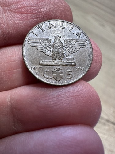 Centesimi 1937 regno - centesimi, italia