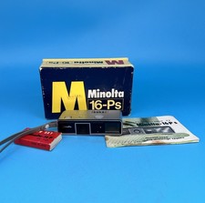 Minolta 16 Model Ps fotocamera pellicola subminiaturata in scatola originale