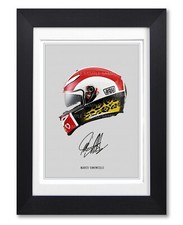 CASCO FIRMATO MARCO SIMONCELLI STAMPA POSTER FOTO AUTOGRAFO REGALO MOTOGP LEGGENDA