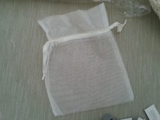 Stock 93pz SACCHETTI ORGANZA  12x15 cm CONFETTI CONFETTATA BOMBONIERA PORTARISO