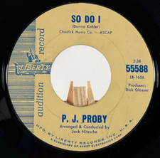P.J. PROBY 45 RPM SO DO I / I