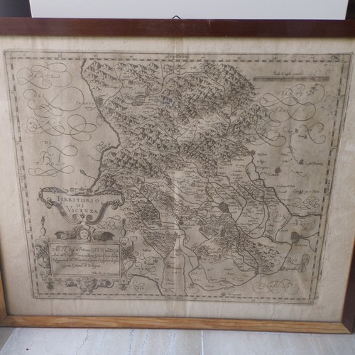 Rara mappa del territorio di - del:, "territorio