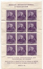 FG0468 Timbro Poster: Aide Intellectuelle aux Prisonniers de Guerre - Ginevra