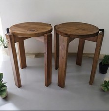 Coppia di portavasi in legno di fiori sedie tavolo alto decoro 