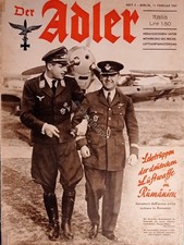 Rivista del Ministero Germanico dell'Aeronautica - Der Adler N. 3 - 1941 It/Ted