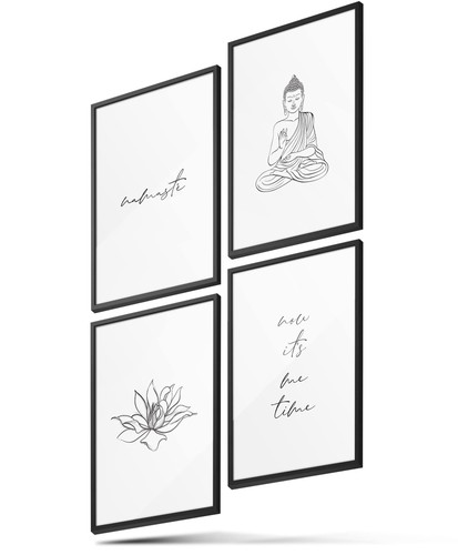 Blckart poster namaste - poster, buddha