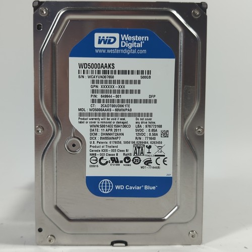 Western digital wd5000aaks 500 - western,