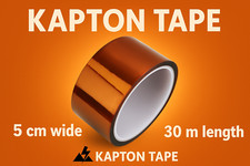 Nastro Kapton poliimmide adesivo 50mm x 30m resistente alte temperature