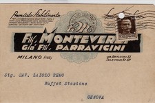 #MILANO: testatina- F.LLI MONTEVERDI gia' F.lli Parravicini- FABBRICA CARTA ...