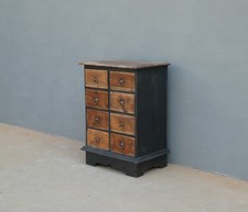 Cassettiera mobile 8 cassetti legno esotico/laccata Shabby Chic, L 57,5 cm!