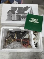 Reparto 56 Dickens' Village Serie Vasca Burro Fienile Da Collezione Heritage