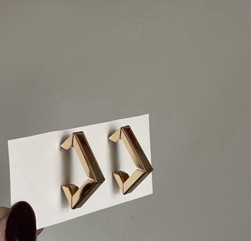 Orecchini geometrici oro