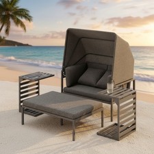 Lettino da giardino alluminio