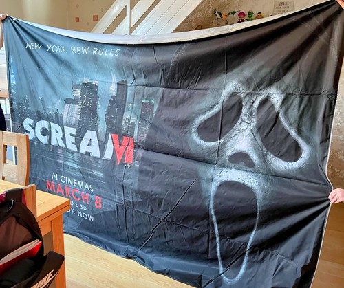 Scream cinema cloth vinyl - scream,