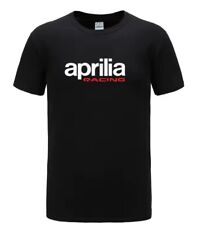 T-Shirt con Stampa Aprilia Racing Maglietta Personalizzata Tshirt Motociclista