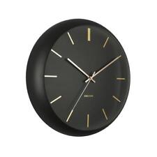 Orologio da parete Karlsson in metallo bombato nero