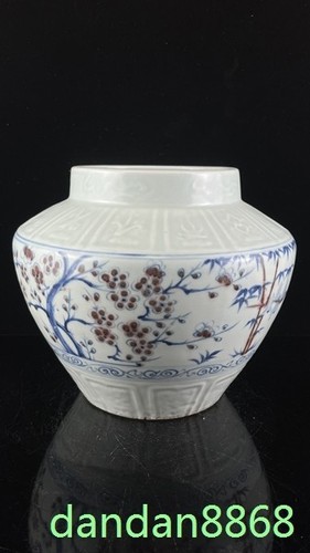Vaso blu bianco - 8,4",
