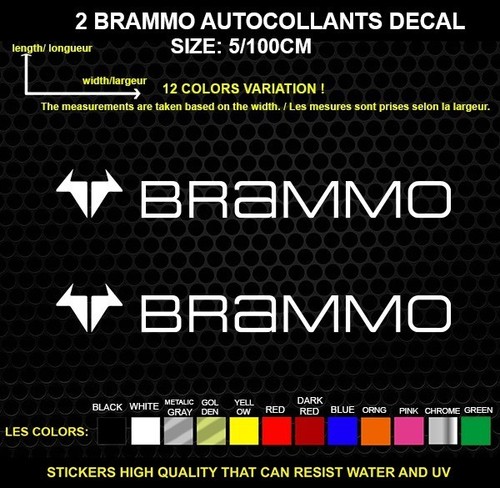 Brammo logo adesivo vera - adesivo,