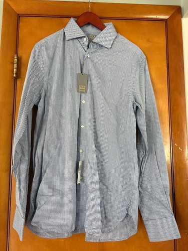 Ike behar button down blue - button,