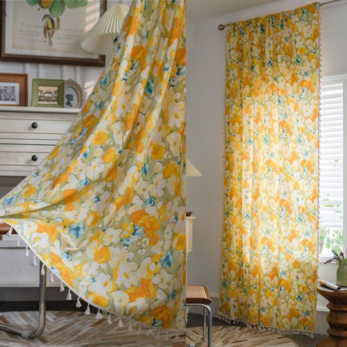 Tenda stampa floreale nappa - floreale,