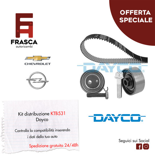 Kit distribuzione dayco opel - distribuzione,