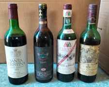 Lotto 4 Bottiglie Vino Vintage