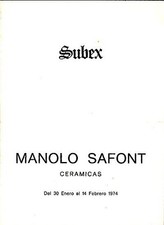 Manolo Safont : Ceramics. Del