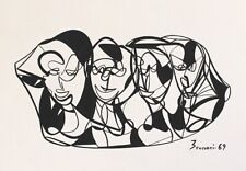 Enzo Brunori. Original Ink on paper (49x34cm) Signed/dated 1967. Great piece!