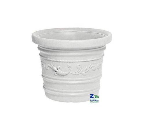 Vaso tondo resina - tondo, festonato