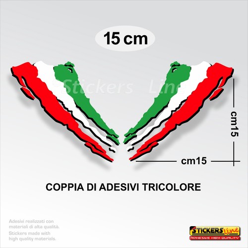 Adesivi tricolore x 15 - tricolore,