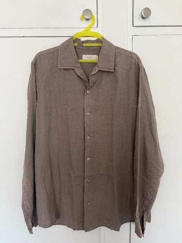 Camicia lino uomo agnona - lino,