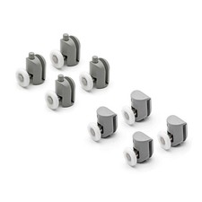 KIT8 CUSCINETTI RICAMBIO BOX DOCCIA CABINA PORTA ANTA SCORREVOLE ROTELLINE RUOTE