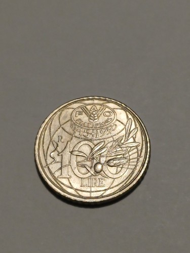 100 lire cupronichel fao - 100, 1995
