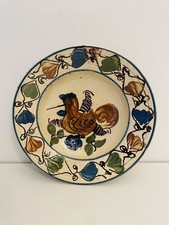 ? Ceramica Popolare Maiolica antico piatto dipinto a mano esemplare 5