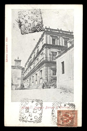 Cartolina noto palazzo barone - noto,