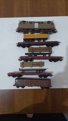 Loco lima 424 con convoglio - e,