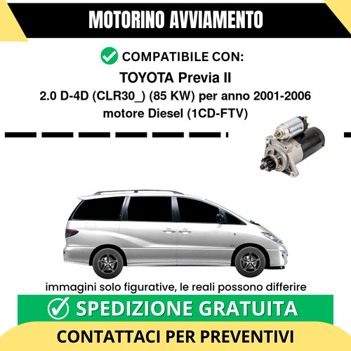 Motorino avviamento toyota - avviamento,