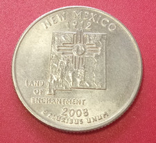 Stati Uniti Moneta Quarto Dollaro New Mexico 2008