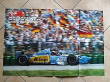 doppio poster MICHAEL SCHUMACHER RENAULT BENETTON B195-FERRARI AUTOSPRINT 1995
