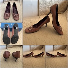 SCARPE DÉCOLLETÉ SIMONA DE STASI TAGLIA 37 COLORE ROSA TACCO MEDIO